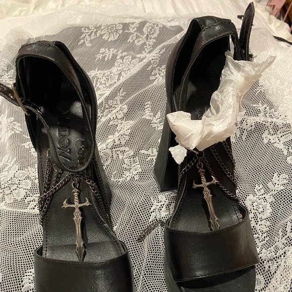 Dolls Kill Gothic Dagger Heels - Picture 7 of 7